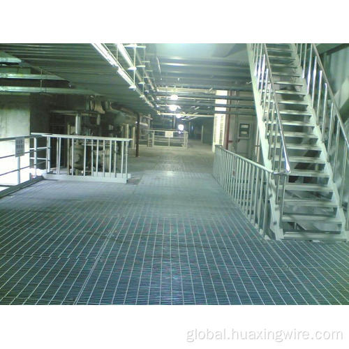 Galvanized Steel Grating Platform floor walkway metal grating Factory